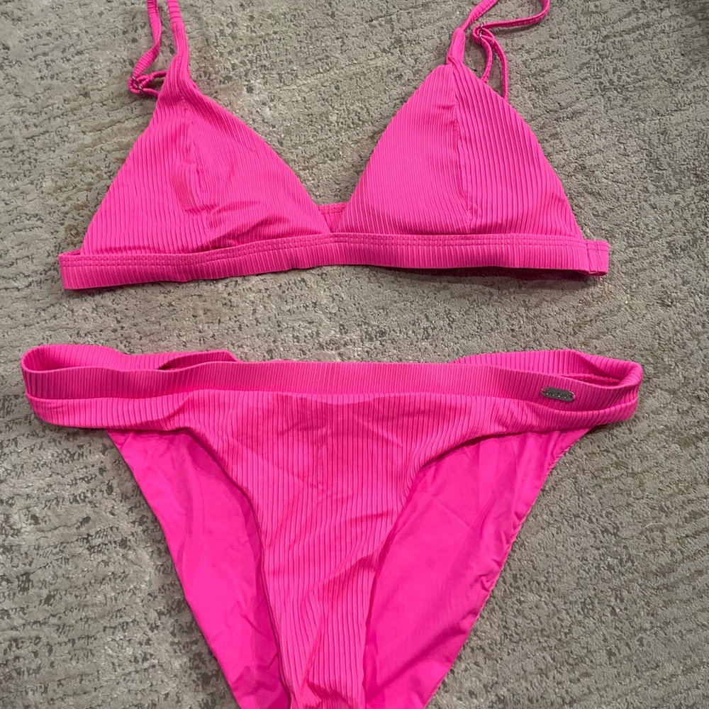 Vibrant Pink Women's Swimwear Set